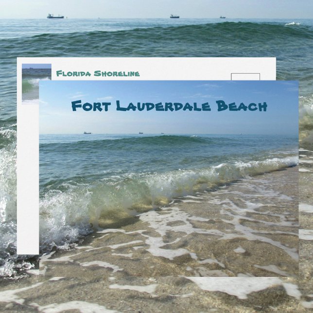Carte Postale Vue océanique de la plage de Fort Lauderdale (Créateur téléchargé)