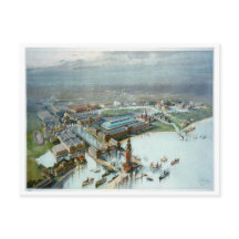 Vue Oiseaux De L'Exposition Columbia De 1893