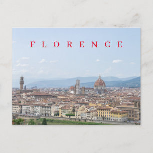 Carte postale vue panoramique de Florence