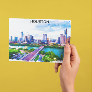Carte Postale Vue panoramique de Houston Texas