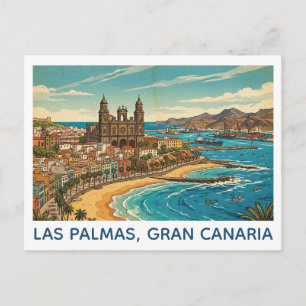 Carte Postale Vue panoramique de Las Palmas, Grande Canarie vint