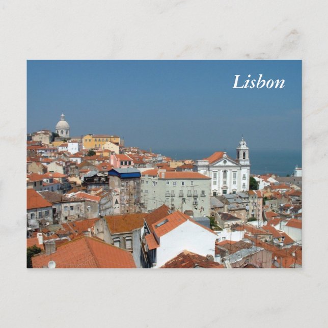 Carte Postale Vue panoramique de Lisbonne (Devant)
