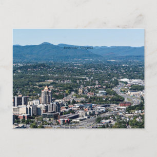 Carte Postale Vue panoramique de Roanoke, Virginie,
