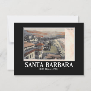 Carte Postale Vue panoramique de Santa Barbara CA 1910