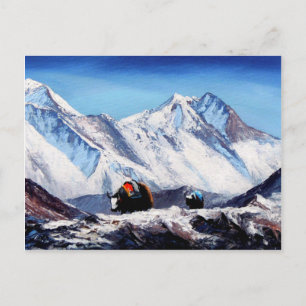 Carte Postale Vue Panoramique Du Camp De L'Everest Mountain Base