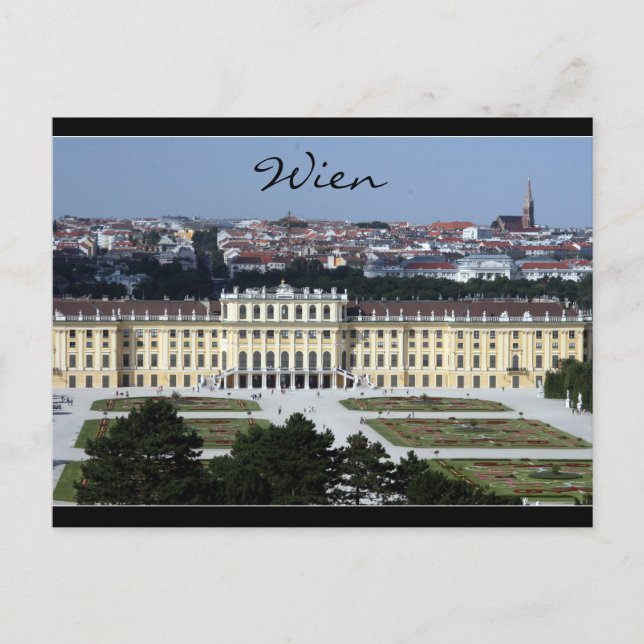 Carte Postale vue panoramique schönbrunn (Devant)