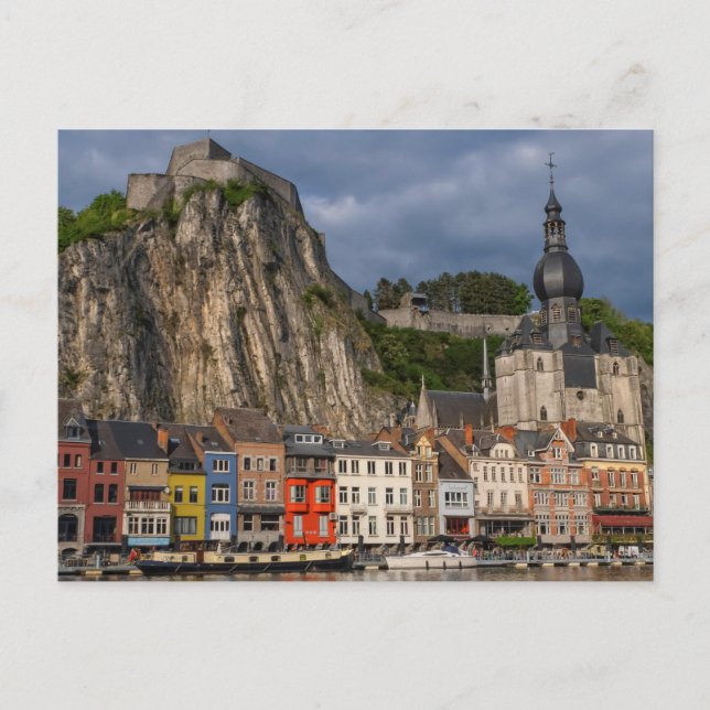 Carte Postale Vue plongeante de la ville par beau coucher de sol (Devant)