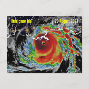 Carte Postale Vue radar de l'ouragan Ida