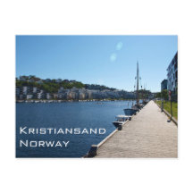 Vue Riverside En Kristiansand, Norvège