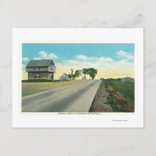 Carte Postale Vue sud du champ de bataille de Saratoga