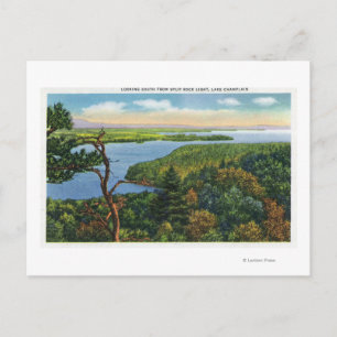 Carte Postale Vue sud du lac de Split Rock Light
