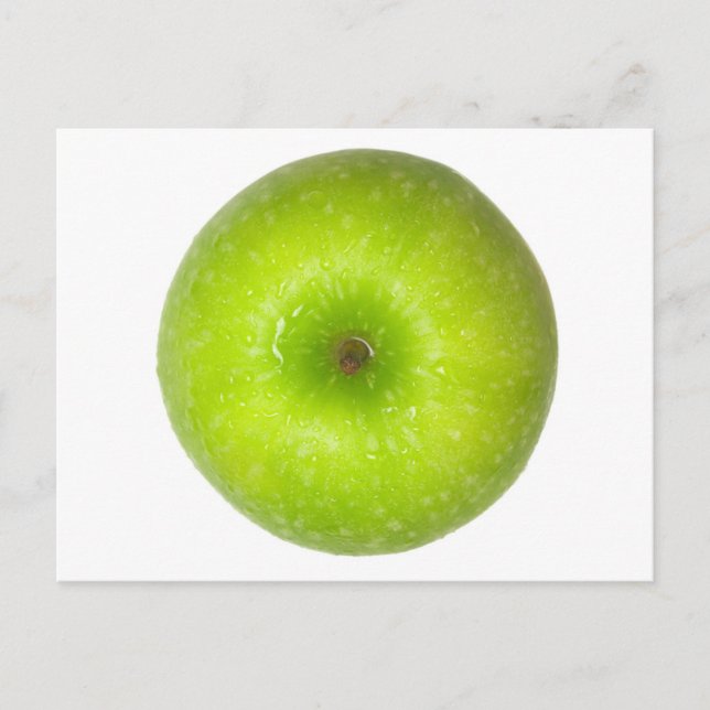 Carte Postale Vue supérieure de la pomme verte (Devant)