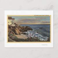 Vue sur Arch Beach avec Fleurs