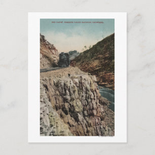 Carte Postale Vue sur Box Canon Train