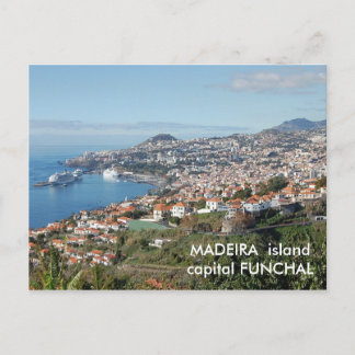 Carte Postale Vue sur Funchal, île de Madère