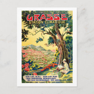 Carte Postale Vue sur Grasse Town, Été en France