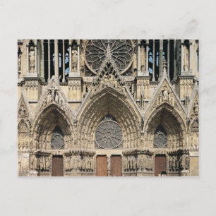 Carte Postale Vue sur la façade, 13ème-14ème siècle