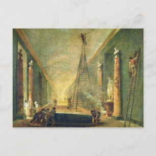 Carte Postale Vue sur la Grande Galerie du Louvre