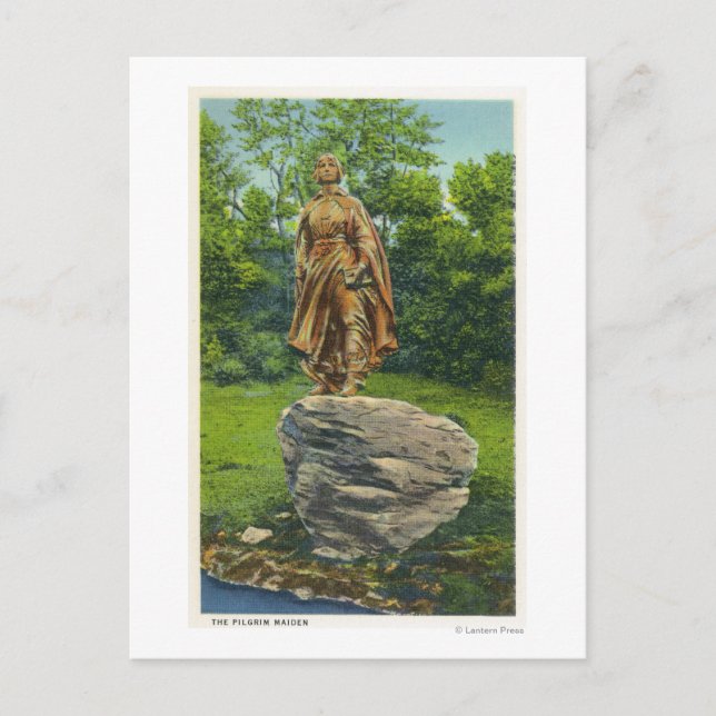 Carte Postale Vue sur la statue du pèlerin (Devant)