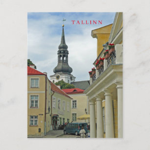 Carte postale vue sur la vieille ville de Tallinn