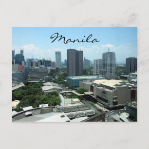 Carte Postale vue sur la ville de manila