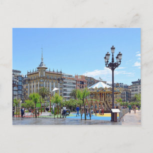 Carte Postale Vue sur la ville de San Sebastian par beau temps.
