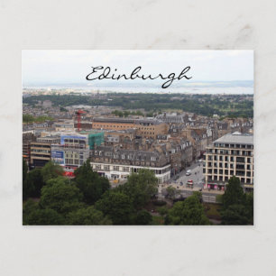 Carte Postale vue sur la ville d'edinburgh