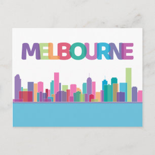 Carte Postale Vue sur la ville paysager   Melbourne, Australie