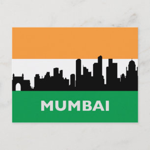 Carte Postale Vue sur la ville paysager Mumbai, Inde