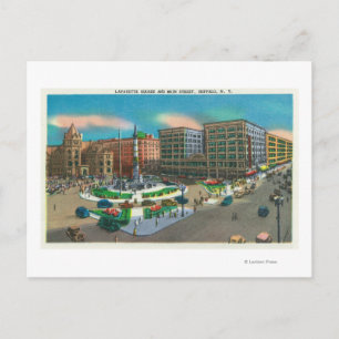 Carte Postale Vue sur Lafayette Carré et Main Street
