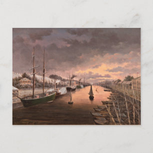 Carte Postale Vue sur l'Aura à Turku