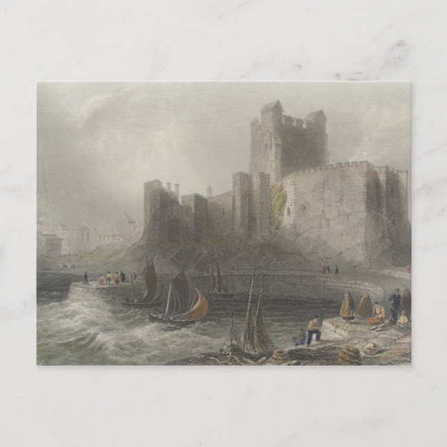 Carte Postale Vue sur le château de Carrifergus (Devant)