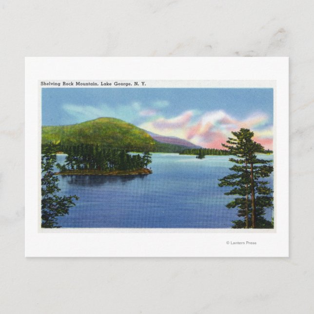 Carte Postale Vue sur le lac de Shelton Rock Mountain (Devant)