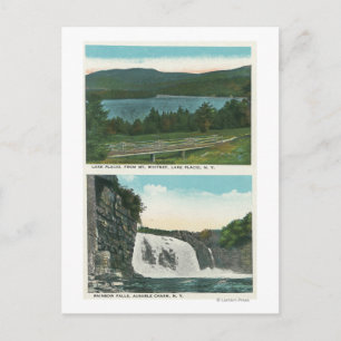 Carte Postale Vue sur le lac du mont Whitney, Rainbow Falls