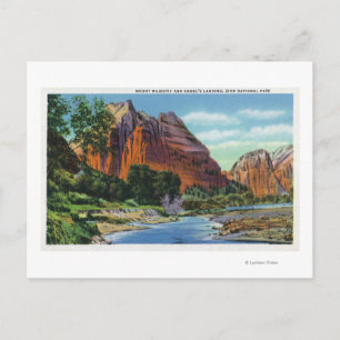 Carte Postale Vue sur le mont Majestic et l'atterrissage d'Angel