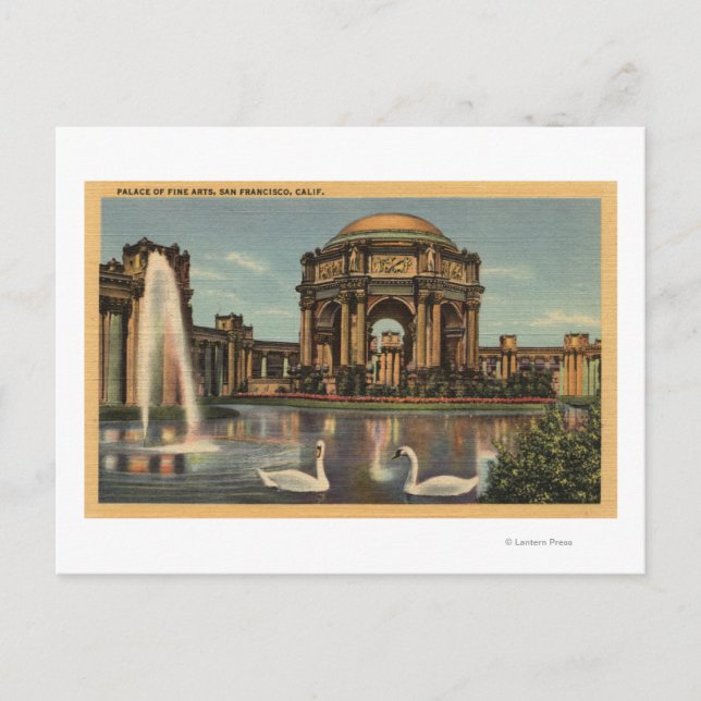 Carte Postale Vue sur le Palais des Beaux-Arts (Devant)