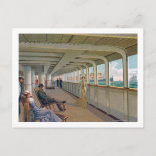 Carte Postale Vue sur le pont de la Patricia, ligne Hambourg-Amé