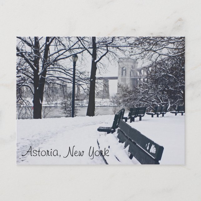 Carte Postale Vue sur le pont Hellgate, Astoria NY (Devant)