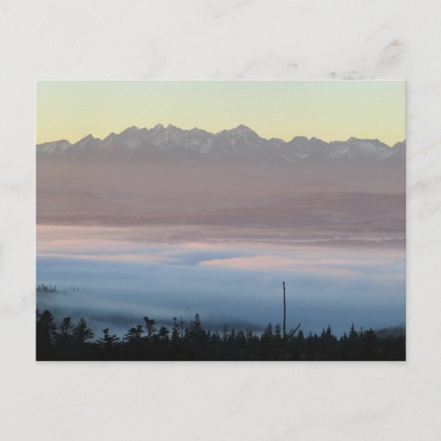 Carte Postale Vue sur les Tatras depuis Gorce (Devant)