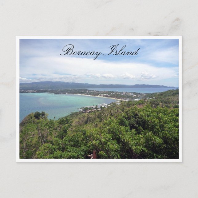 Carte Postale vue sur l'île de boracay (Devant)