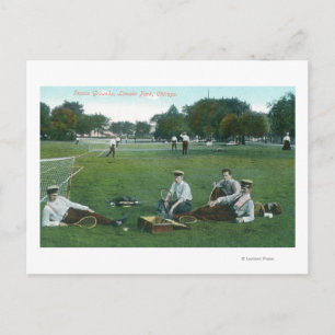 Carte Postale Vue sur Lincoln Park Tennis GroundsChicago, IL