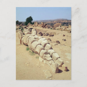 Carte Postale Vue sur l'une des statues géantes de Telemon