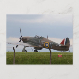 Carte Postale Vue sur trois quarts de l'ouragan Hawker