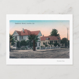 Carte Postale Vue sur une rue de résidence, Enfant à vélo