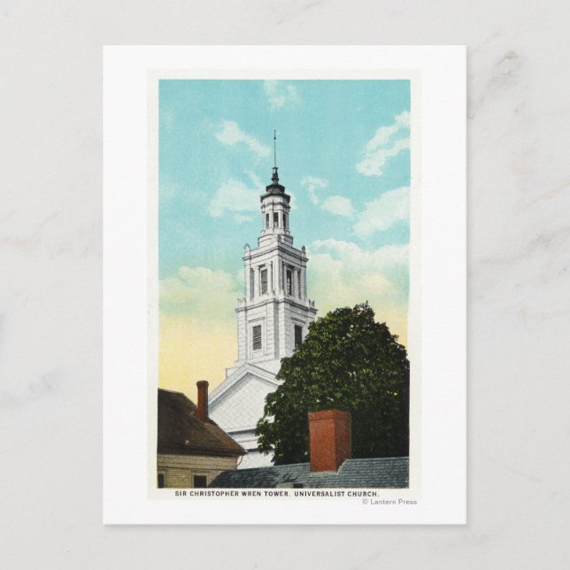 Carte Postale Vue tour Sir Christopher Wren (Devant)