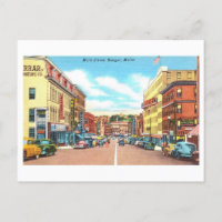 Vue vintage de Bangor, Maine,