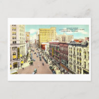 Vue vintage de Grand Rapids, Michigan,