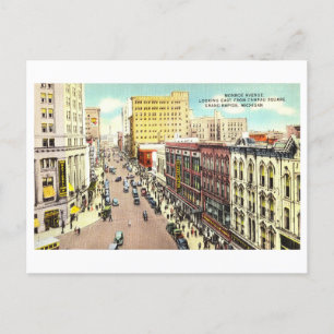 Carte Postale Vue vintage de Grand Rapids, Michigan,