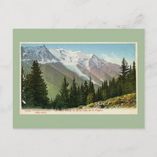 Carte Postale Vue vintage du Mont Blanc depuis la Flégère