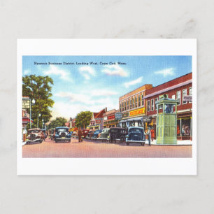 Carte Postale Vue vintage sur Hyannis, Cape Cod, Massachusetts,